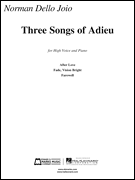 Three Songs of Adieu Vocal Solo & Collections sheet music cover